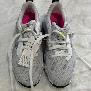 Adidas CodeChaos White and Black Golf Shoes Size 8.5.